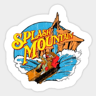 Splash Mountain // Vintage Style Design Sticker